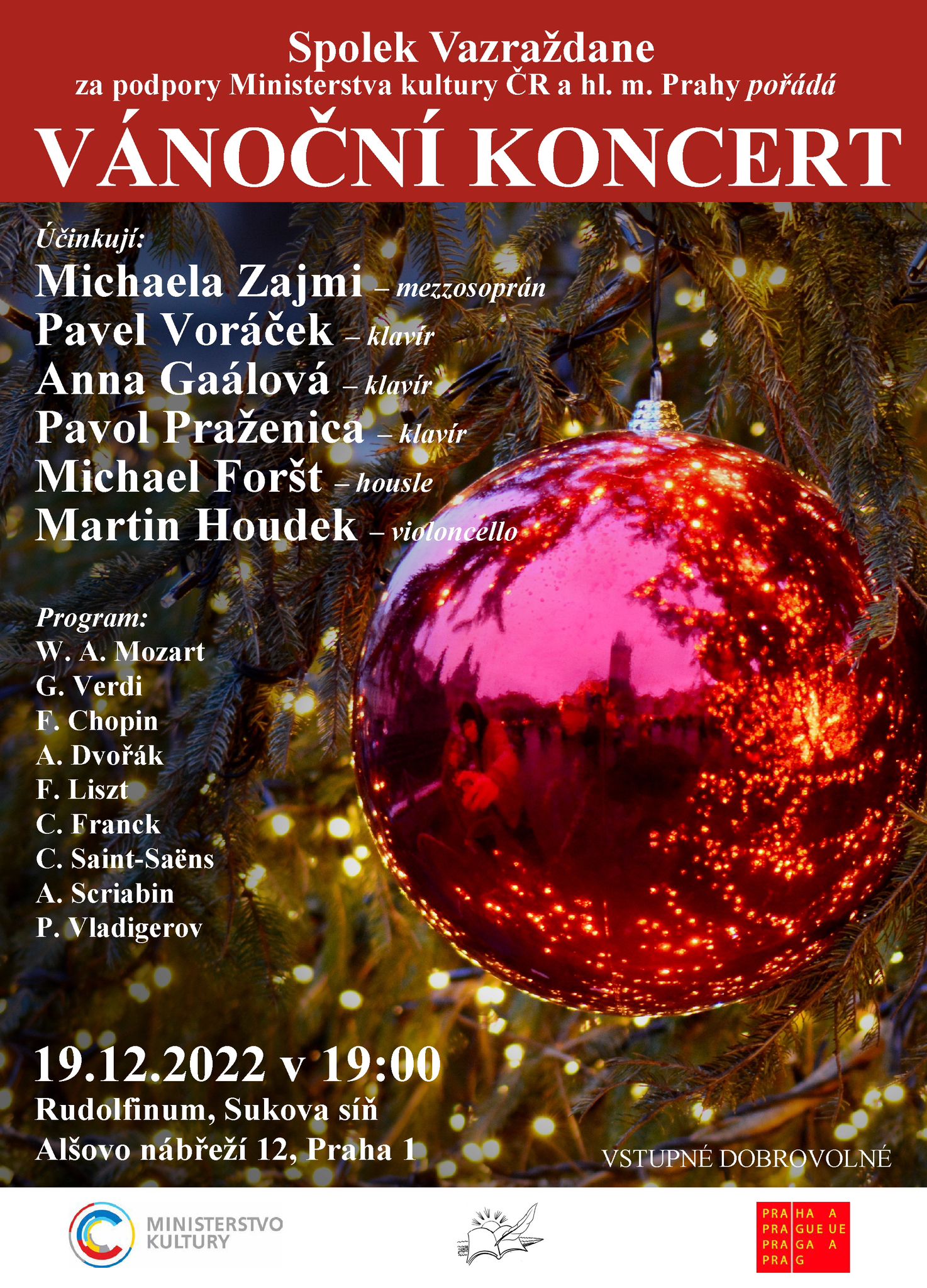 19.12.2022 - Rudolfinum Praha - Vánoční koncert